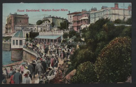 Weston-Super-Mare Rozel 1927 Postcard