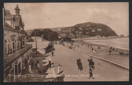 Minehead Strand Frith's 1926 Postcard