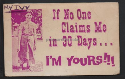 If No One Claims Me Postcard