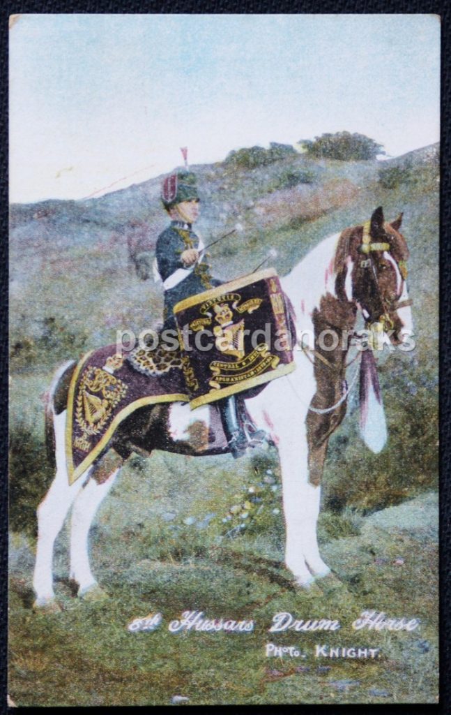 Eighth 8th Hussars Drum Horse Postcard