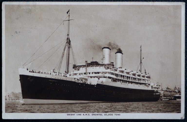 R.M.S. Orontes 1929-62 Ship Postcard