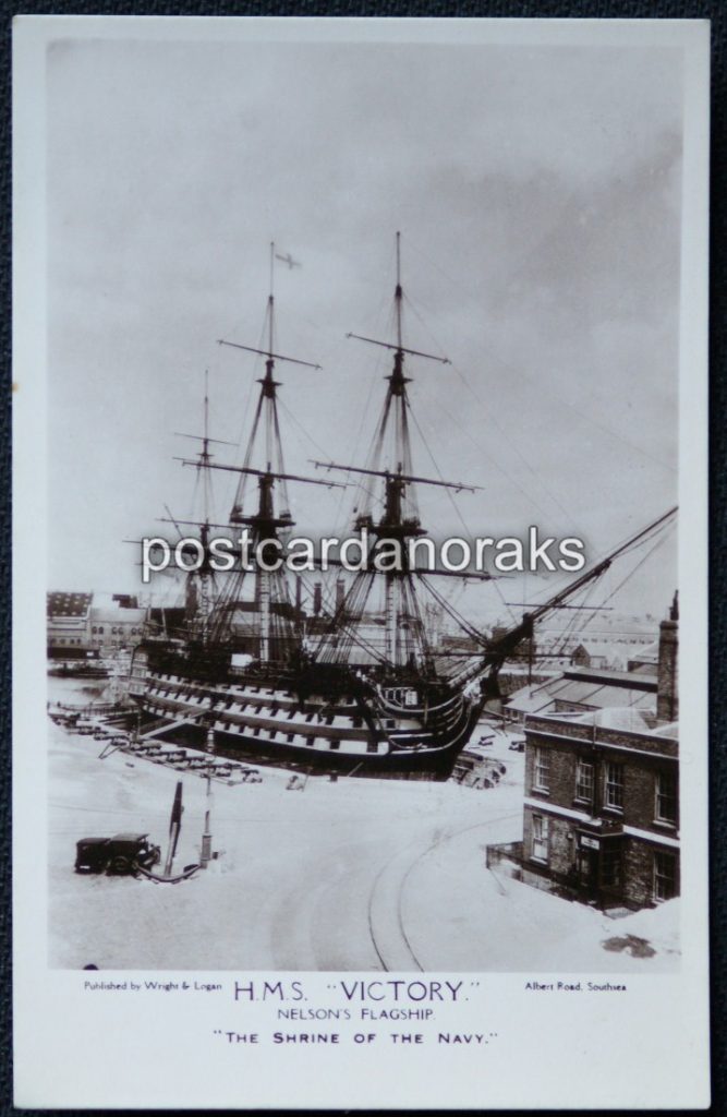 HMS Victory Nelson Ship Postcard