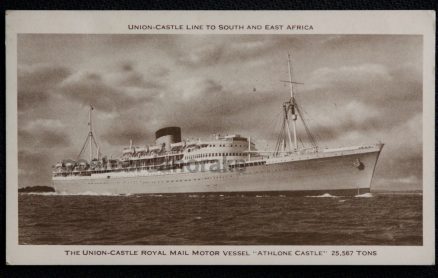 Athlone Castle Royal Mail Ship Postcard