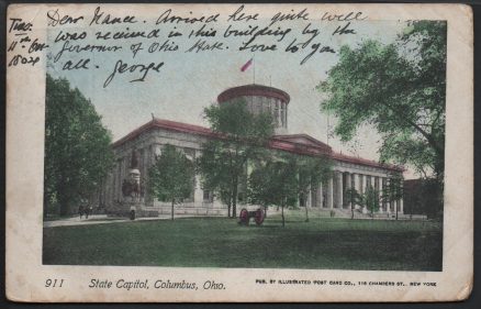 Columbus Ohio State Capital 1904 Postcard