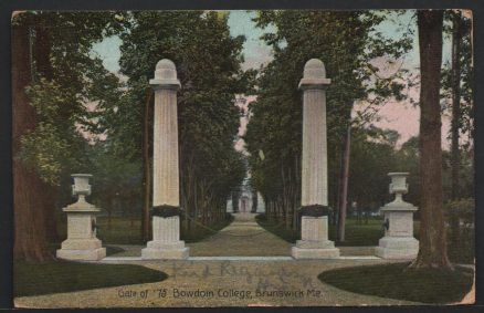 Bowdoin College Maine USA 1907 Postcard