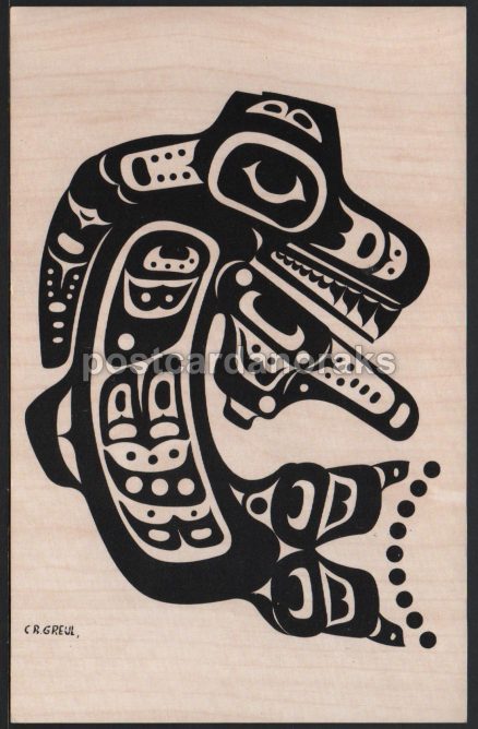 Haida Indians Killer Whale Postcard