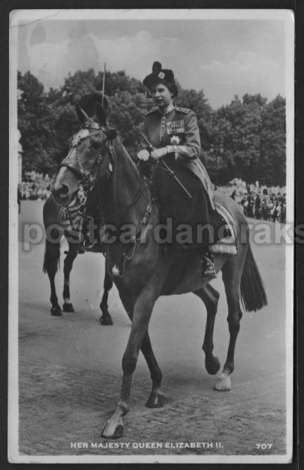 Queen Elizabeth II 1953 Postcard