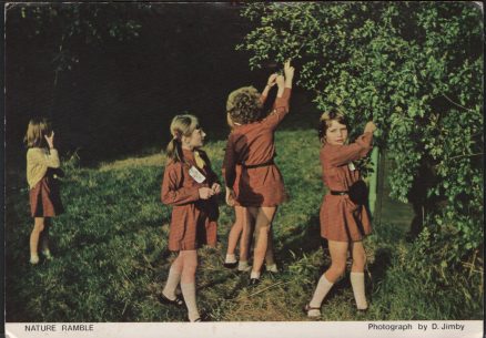 Girl Guides Nature Ramble Postcard