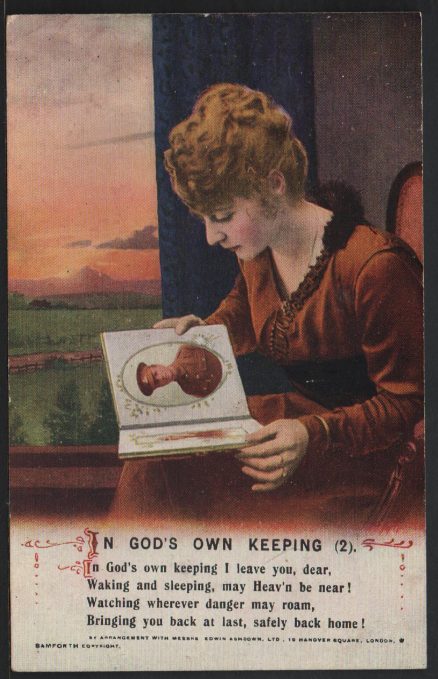 In God's Own Keeping Bamforth Postcard