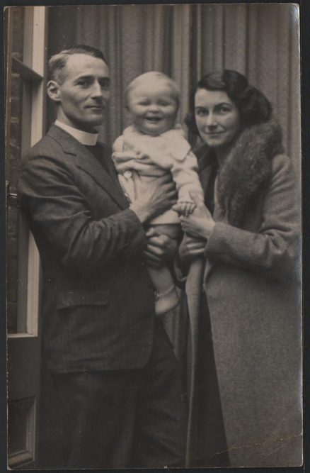 Windsor Vicar Woman Child 1935 Postcard