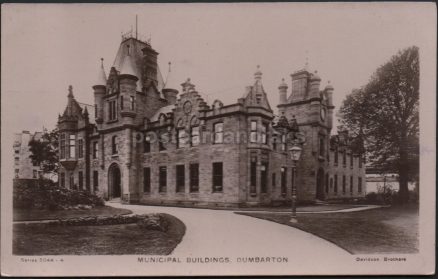 Dumbarton Municipal Buildings Postcard