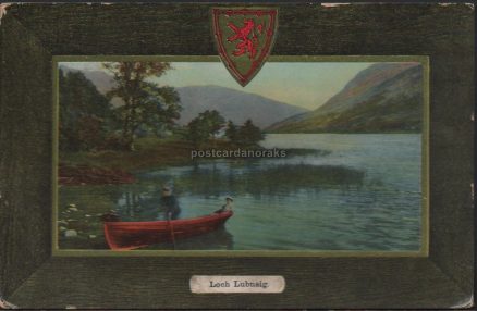 Loch Lubnaig Scotland 1909 Postcard