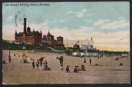 Aberdeen Bathing Station 1906 Postcard