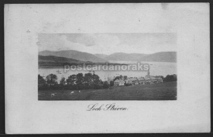 Loch Striven Scotland 1909 Postcard