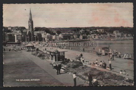 Rothesay Esplanade Real Photo Postcard