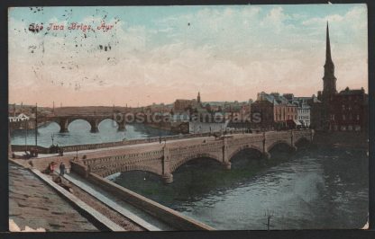 Ayr The Twa Brigs 1907 Postcard