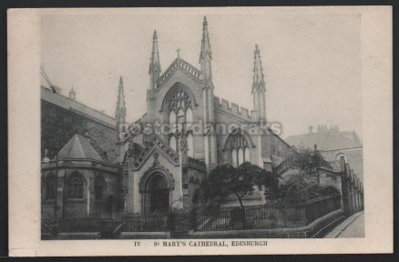 St. Mary's Cathedral Edinburgh c.1918 Postcard