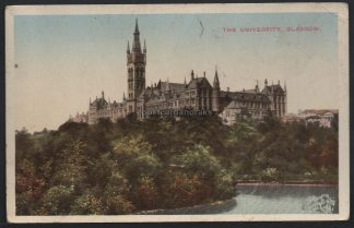 University Of Glasgow Vintage View Postcard