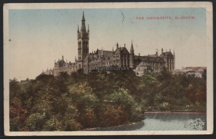 University Of Glasgow Vintage View Postcard