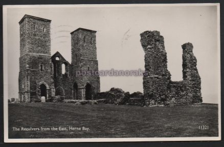 Herne Bay Reculvers Real Photo Postcard