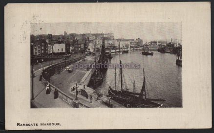 Ramsgate Harbour 1910 Arcadia Bazaar Postcard