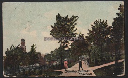 Chatham Town Hall 1908 Postcard