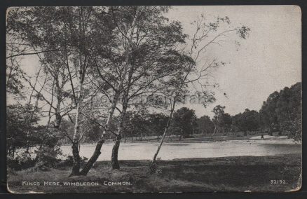 Wimbledon Kings Mere 1938 Postcard