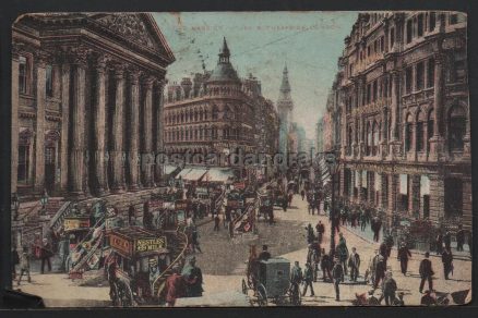 Mansion House Cheapside 1906 Postcard