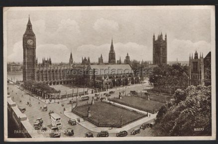 Houses Of Parliament 1949 Postcard