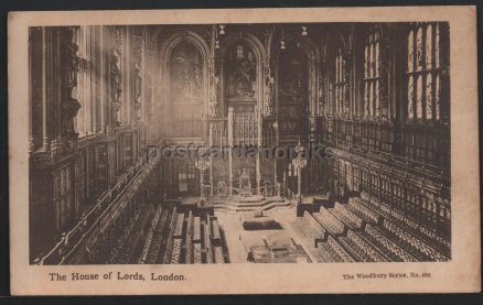 House Of Lords c.1918 Postcard