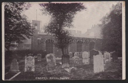 Savoy Chapel Royal Graveyard Postcard