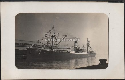 Engineer Cargo Ship Built in 1908 Postcard