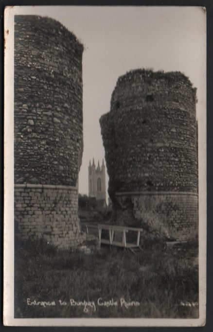 Bungay Castle Real Photo Postcard