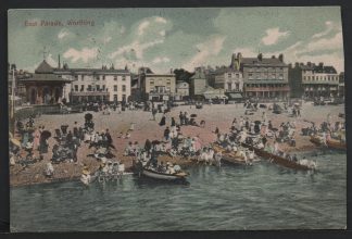 Worthing East Parade 1903 Postcard