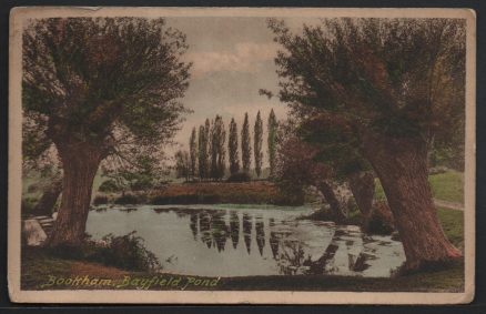 Bookham Bayfield Pond Vintage Postcard