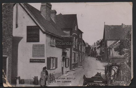 Cobham Leather Bottle 1907 Postcard