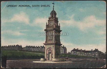 Lifeboat Memorial South Shields 1909 Postcard