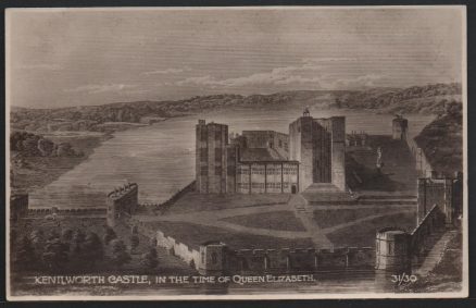 Kenilworth Castle Queen Elizabeth Postcard