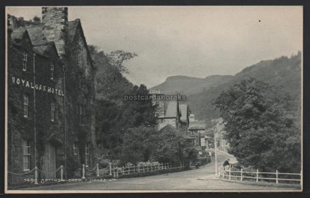 Bettws-y-Coed Royal Oak Hotel Postcard