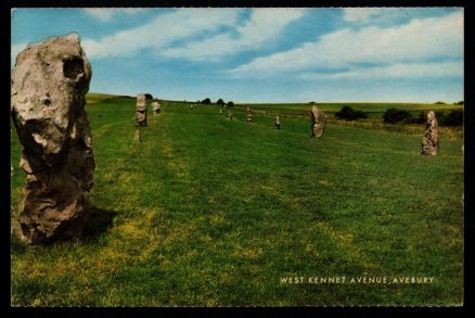 Avebury West Kennet Stones Postcard