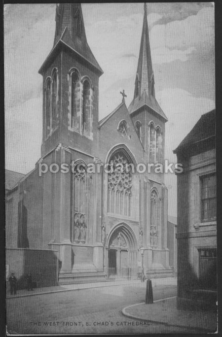 St. Chad's Cathedral Vintage Postcard