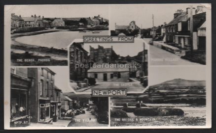 Newport Castle Parrog Real Photo Postcard