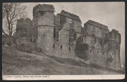 Carew Castle 1906 Duplex Franked Postcard