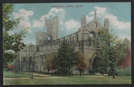 Kirkstall Abbey Leeds 1925 Postcard