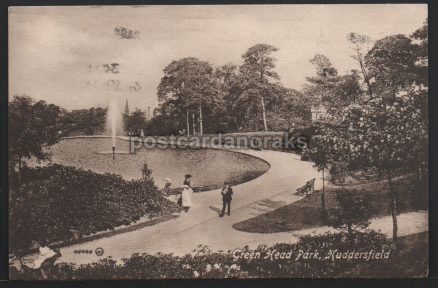 Huddersfield Green Head Park 1917 Postcard