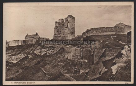 Scarborough Castle H.OT. Published 1947 Postcard