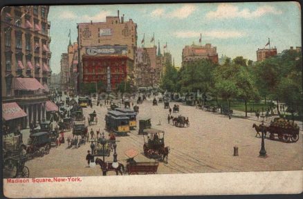 Madison Square New York Vintage Postcard