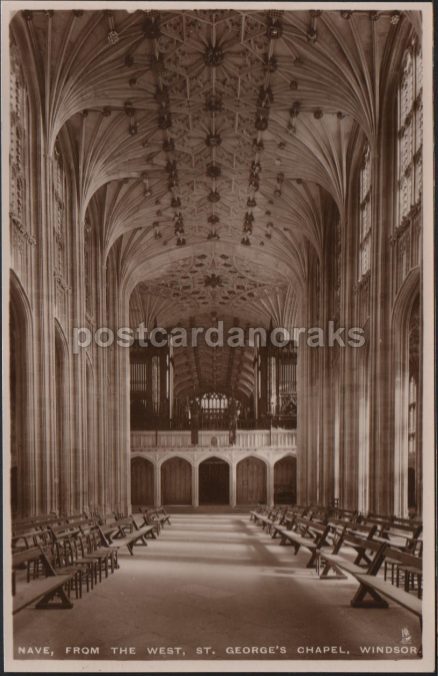 Windsor St. Georges Chapel Raphael Tuck Postcard