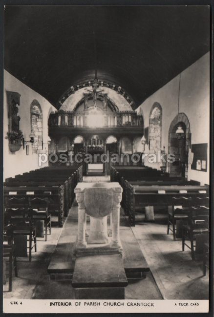 Crantock Church Raphael Tuck Postcard