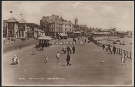 Penzance Promenade Local Bookseller Postcard